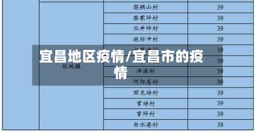 宜昌地区疫情/宜昌市的疫情