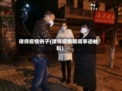 律师疫情例子(律师疫情期间事迹材料)-第3张图片