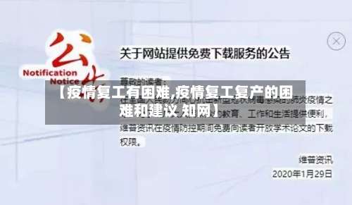 【疫情复工有困难,疫情复工复产的困难和建议 知网】-第3张图片