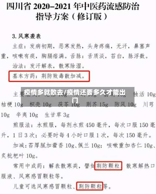 疫情多就散去/疫情还要多久才能出门